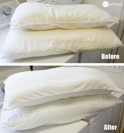 Účinný spôsob, ako sa dostať biele posteľná bielizeň a vankúše