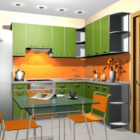 Oranžovo-zelená kuchyňa (35 fotografií): ako urobiť kuchynskú izbu v svetlozelených tónoch vlastnými rukami, návod, foto a videonávody