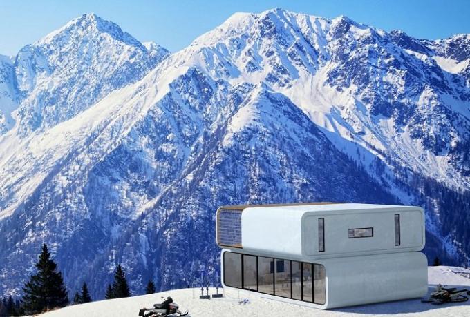 Coode - modulárny domov, ktorý možno umiestniť na v horách.