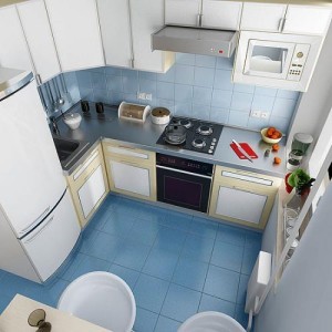 Usporiadanie kuchynských skriniek v malej miestnosti