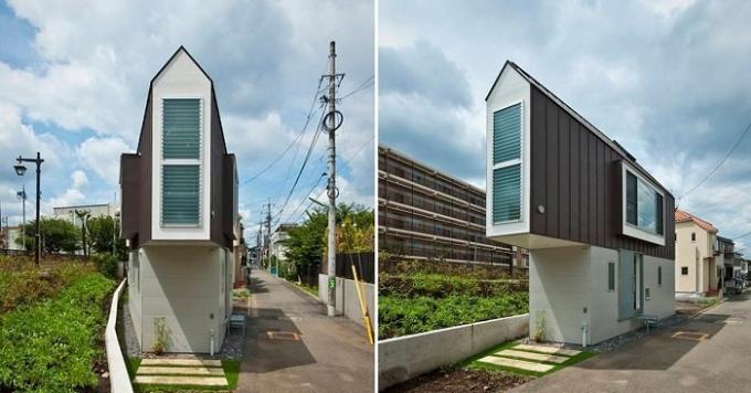 Úzky dom v Japonsku.