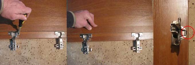 Vzdialenosť medzi pántom a koncom dverí by nemala presiahnuť 5 mm