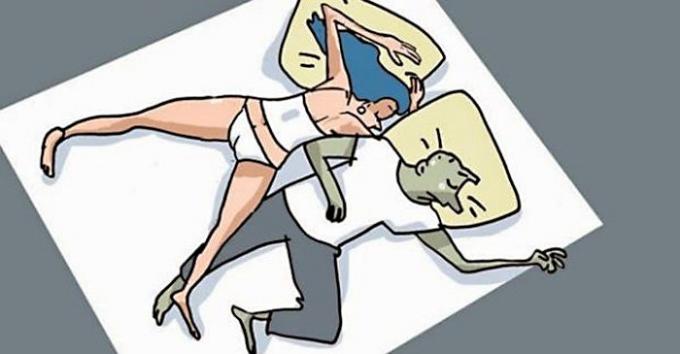 
Držanie tela počas spánku charakterizuje vzťahy vnútri párov