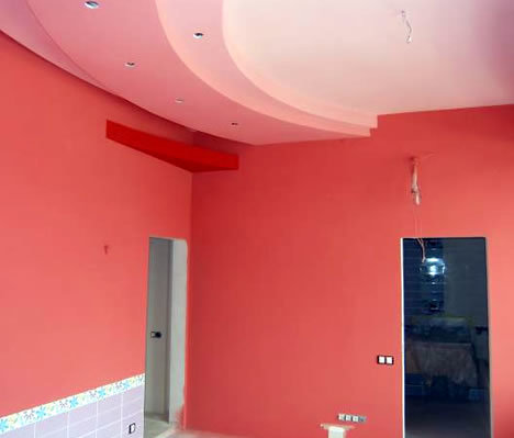 Steny natreté farbou odolnou proti vlhkosti