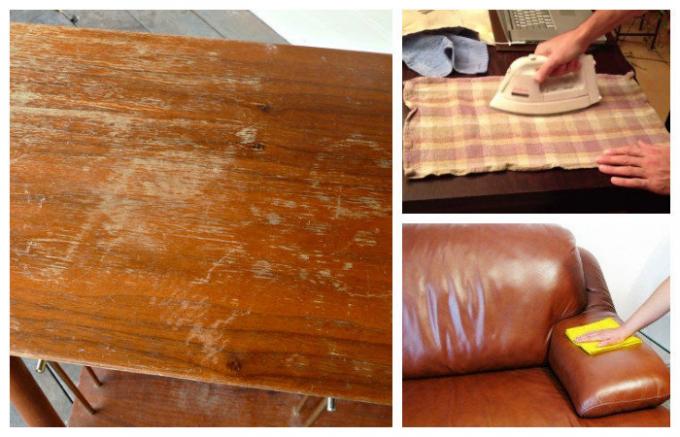 Ako odstrániť škrabance na drevo a koženým nábytkom
