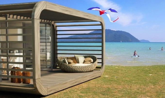 Coode - modulárny domov, ktorý si môžete dať na pláži.