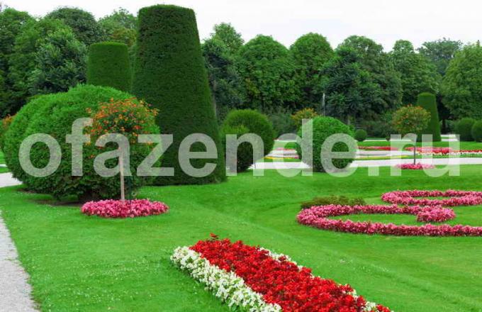 Záhrada s opakujúcich sa prvkov. Ilustrácie pre článok je určený pre štandardné licencie © ofazende.ru