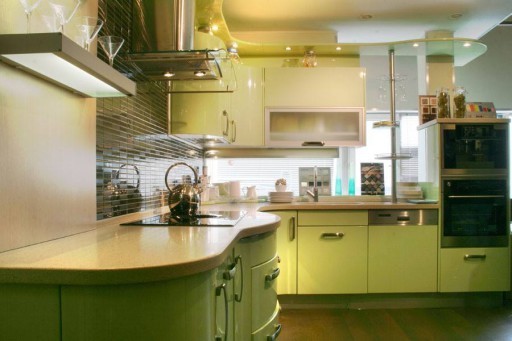 Pistáciová kuchyňa (57 fotografií), pistáciový odtieň, zelená farba v interiéri kuchyne, DIY dizajn: návody, foto a videonávody, cena