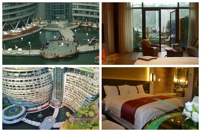 Podzemné hotelový komplex Songjiang InterContinental je miesto, kde si oddýchnuť.