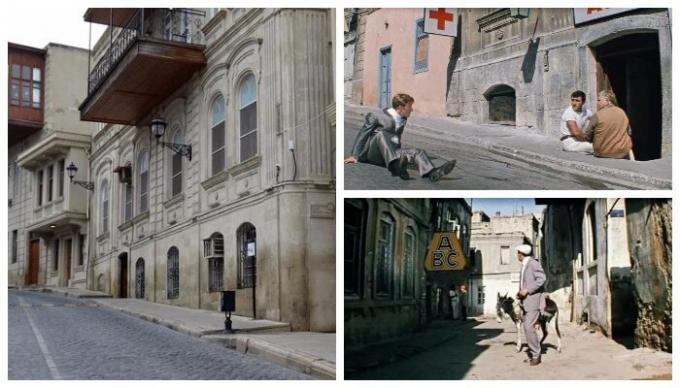  Najzaujímavejšie "cudzie" komédia scény "Diamond Hand" bol výstrel na uliciach Baku (Azerbajdžan). 