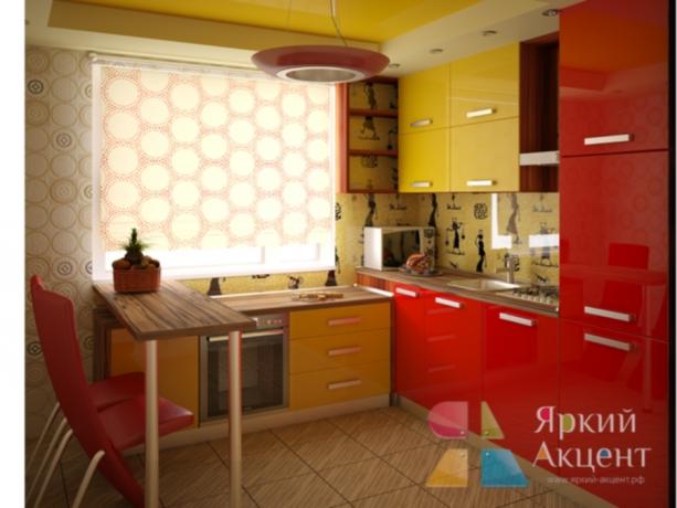 Kombinované kuchyne (45 fotografií): ako si vyrobiť žlto-červenú kuchynskú súpravu s vlastnými rukami, pokyny, foto a videonávody