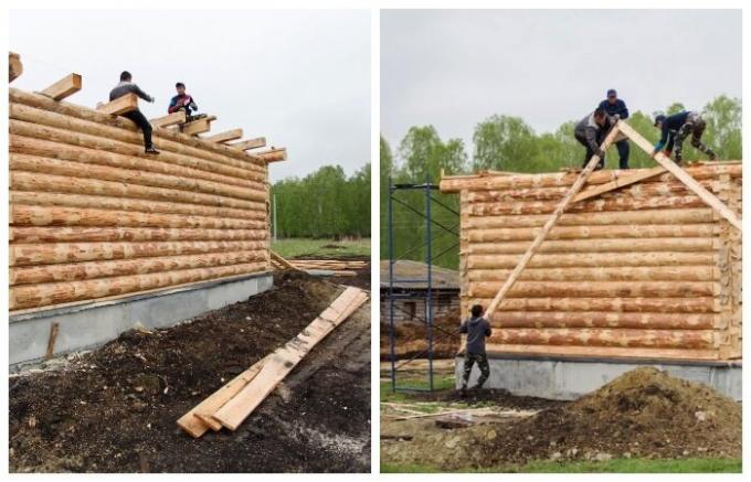 Výstavba ďalších dvoch domov pre budúce poľnohospodárov (Sultanov, Čeľabinsk región).